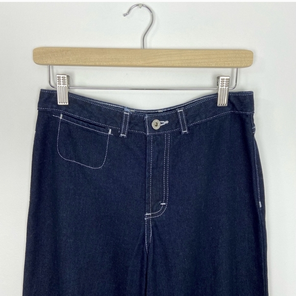 Rare Vintage Tommy Hilfiger extra Wide Leg Dark Denim Jeans - Picture 3 of 7